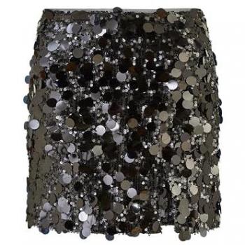 Jupe Mini Yumi Yumi Paillettes Noires EU 42