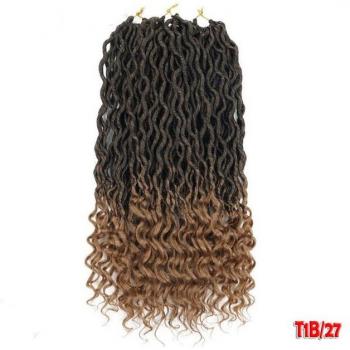 Extensions de cheveux synthétiques Ombre 18 pouces