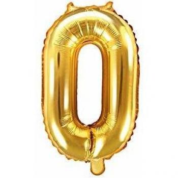 Goldener Partyballon „O“ – 35 cm