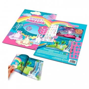 Unicornio Libro de Pegatinas Sweet Dreams Álbum creativo 100 stickers