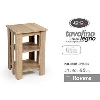 Supporto per Appendiabiti Rovere Quadrato 40x40x60cm