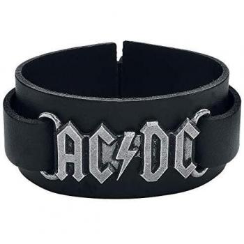 Bracelet logo AC/DC en cuir