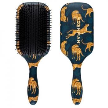 Denman D90L Tangle Tamer Ultra Deluxe Leopard Flat Brush