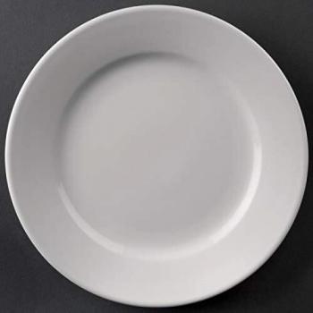 Wide Rimmed Porcelain Plates