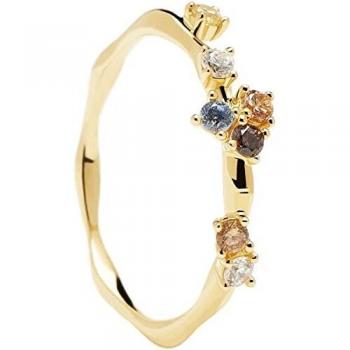Anillo PDPAOLA Five en plata con baño de oro