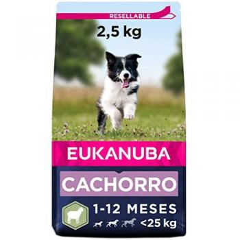 Eukanuba Puppy Razas Pequeñas y Medianas Cordero y Arroz Pack %