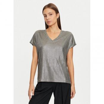 Top de moda Mirinda cuello alto gris oscuro