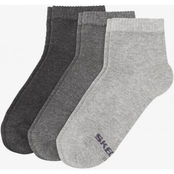 Skechers 3er Pack Basic Quarter Socken, grau, für Herren