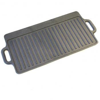 KitchenCraft Heavy‑Duty Cast Iron Griddle – 45 cm × 23 cm, Induction Safe
