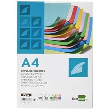 Papel color liderpapel A4 80 gr 10 colores Multicolor