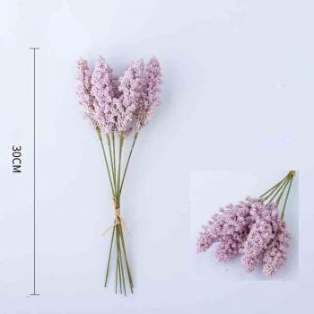 Lote de 6 ramos de flores artificiales para murales