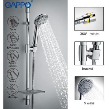 GAPPO Hand Shower Set with Wall Mount and Slide Bar GA8005