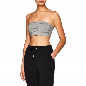 Urban Classics Women's Bandeau Top in Gray