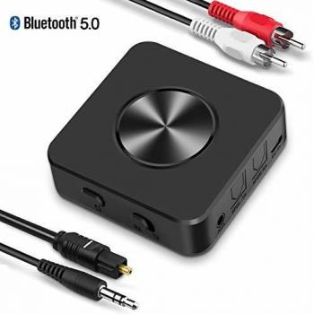 BTMAGIC Bluetooth 5.0 Adapter mit 3,5 mm AUX und Cinch