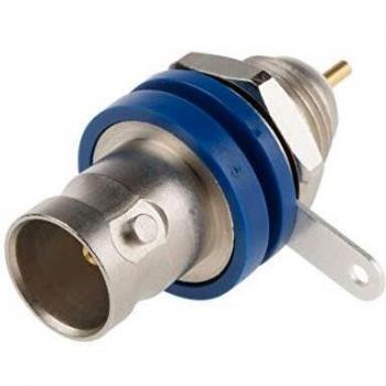 Telegärtner BNC-Einbaubuchse isoliert 75 Ohm blau J01003D1286