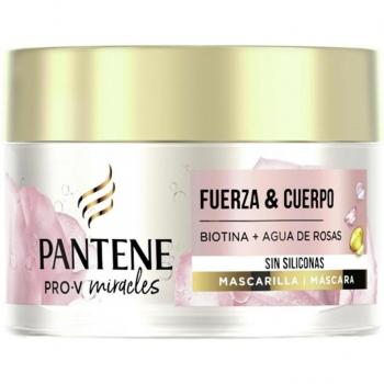Mascarilla Capilar Reparadora Pantene Miracle Volumen Nutricion Agua de rosas Biotina 160 ml