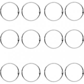 12pcs Metal Binder Rings for Loose Leaf