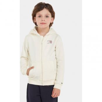 Felpa Tommy Jeans Flag NYC in Grafica, Cerniera Trasp