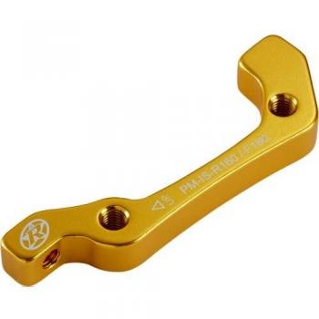 We Cycle Bremsenadapter 2in1 IS-PM 160 hinten & vorne 180mm gold