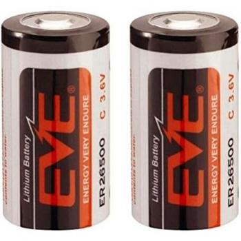 Kentix Einwegbatterien CR2 aus Lithium mit 3 V, zylindrisch, Packung mit 2 Stück