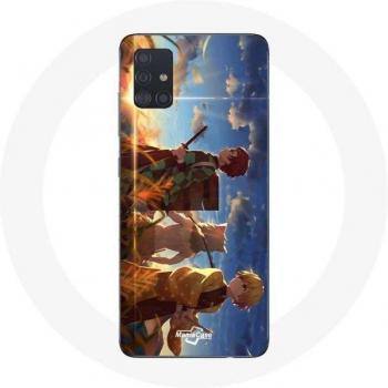 Coque Samsung Galaxy A51 5G Tanjiro et amis Demon Slayer