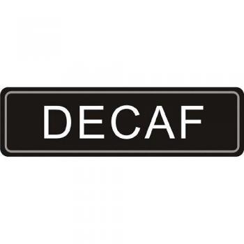 Decaf Self-Adhesive Airpot Sticker