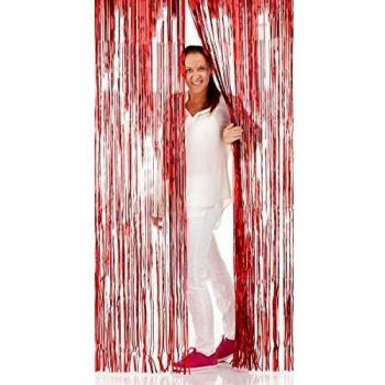 Glitzer Vorhang Rot 1m x 2m