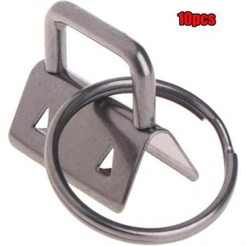 10 porte-clés anneau fendu 25mm pour accessoires