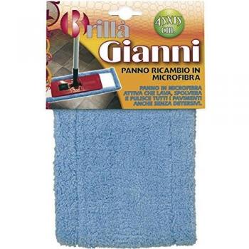 Ricambio Spazzolone per Briantina di Poli Giovanni S.p.A., Colore Blu, Misura 45x15 cm, Materiale Microfibra