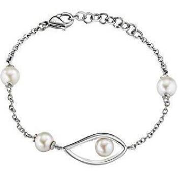 Bracciale MORELLATO Foglia Acciaio e Perle