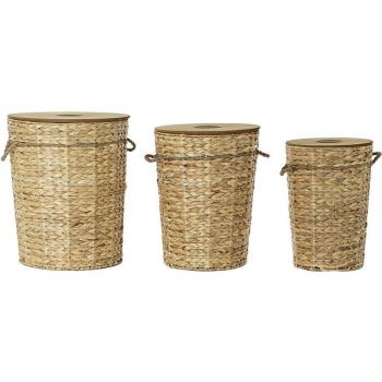 Juego de Cestas Multifuncionales DKD Home Decor