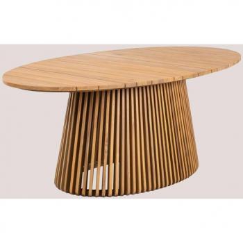 Mura Ovaler Tisch aus Akazienholz 200x110 cm