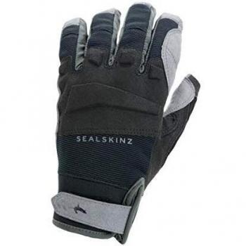 SEALSKINZ Unisex Waterproof All Weather MTB Glove, Black/Grey, Size Small