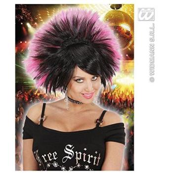 Widmann Verkleidung Perücke Rock Princess schwarz-pink