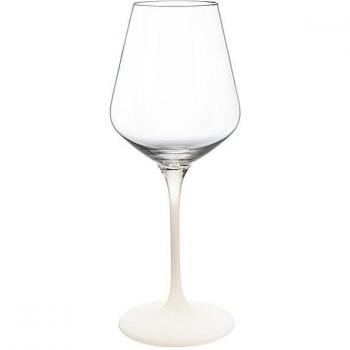 Villeroy & Boch Set di bicchieri da vino bianco Manufacture Rock Blanc in cristallo, 4 pezzi