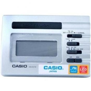 Casio DQ-541-8R Small Silver LED Digital Travel LCD Display Alarm Clock