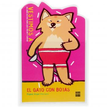 Gato con botas el un libro activo para leer pintar y cortar