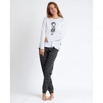 Santoro Pijama de mujer I Wish I Was You blanco