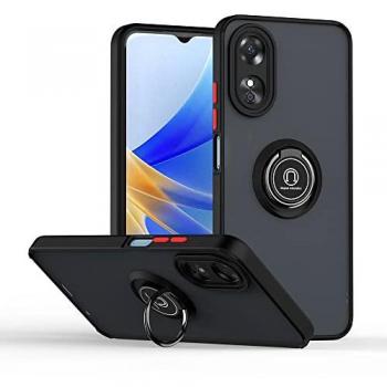 Cubierta Mate con Anillo Giratorio 360° para Smartphone Oppo A38 4G