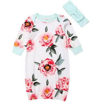 Sweet Dreams Baby Pajamas – Long Sleeve Floral