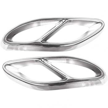 Marco de embellecimiento de escape para Mercedes-Benz Clase A W177, A220, A250, con cuatro orificios