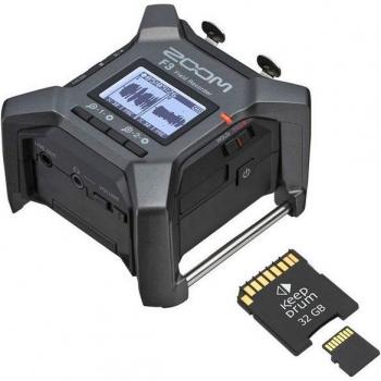 Zoom F3 Digitaler Mehrspur‑Field‑Recorder – Aufnahmegerät mit Kartensteckplatz
