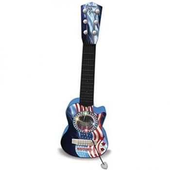 Bontempi Guitare Folk 54 cm Junior – Bois/Acier Couleur Bleue