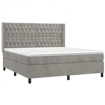 VidaXL Boxspringbett mit Matratze 180x200 cm