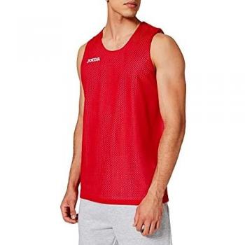 Camiseta Joma aro reversible para hombre, rojo y blanco