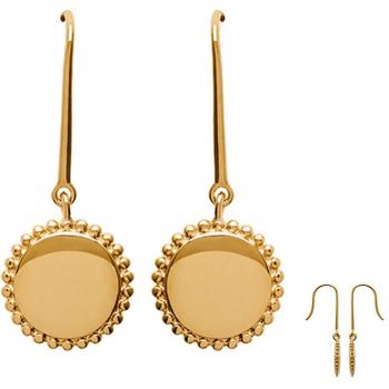 Goldene Ohrclips 'Antica'