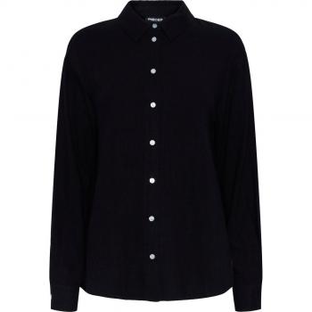 Pieces Vinsty Camicia Nera A Maniche Lunghe L