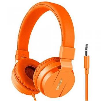 Cuffie Gorsun® Kids – Leggere, Pieghevoli, Arancione