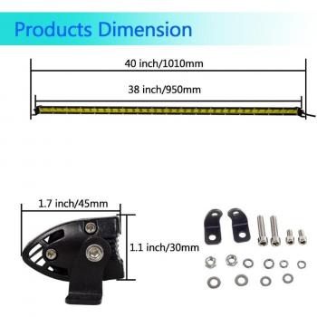 Barre lumineuse LED 4WD 7-38 pouces