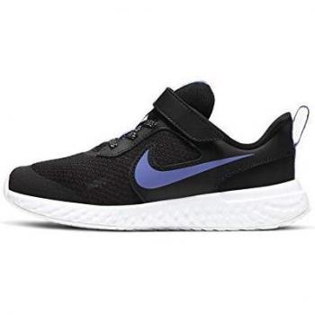 Nike Revolution 5 Glitter – Course féminine, Noir, EU 34